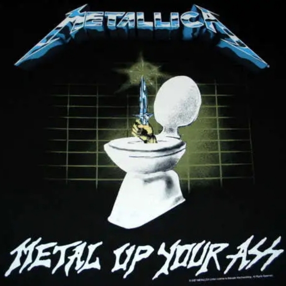 Metallica Metal Up Your Black Tee Shirt - Picture 2 of 6